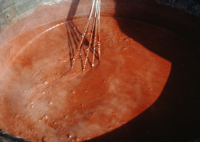 Kokning av falu rödfärg