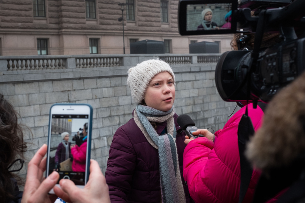 Greta Thunberg blev världsberömd för att hon skolstrejkade för klimatet varje fredag på Mynttorget.