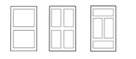 Tre typer av dörrar från 1500-1800 talet