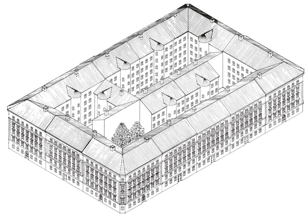 Illustration av kvarter