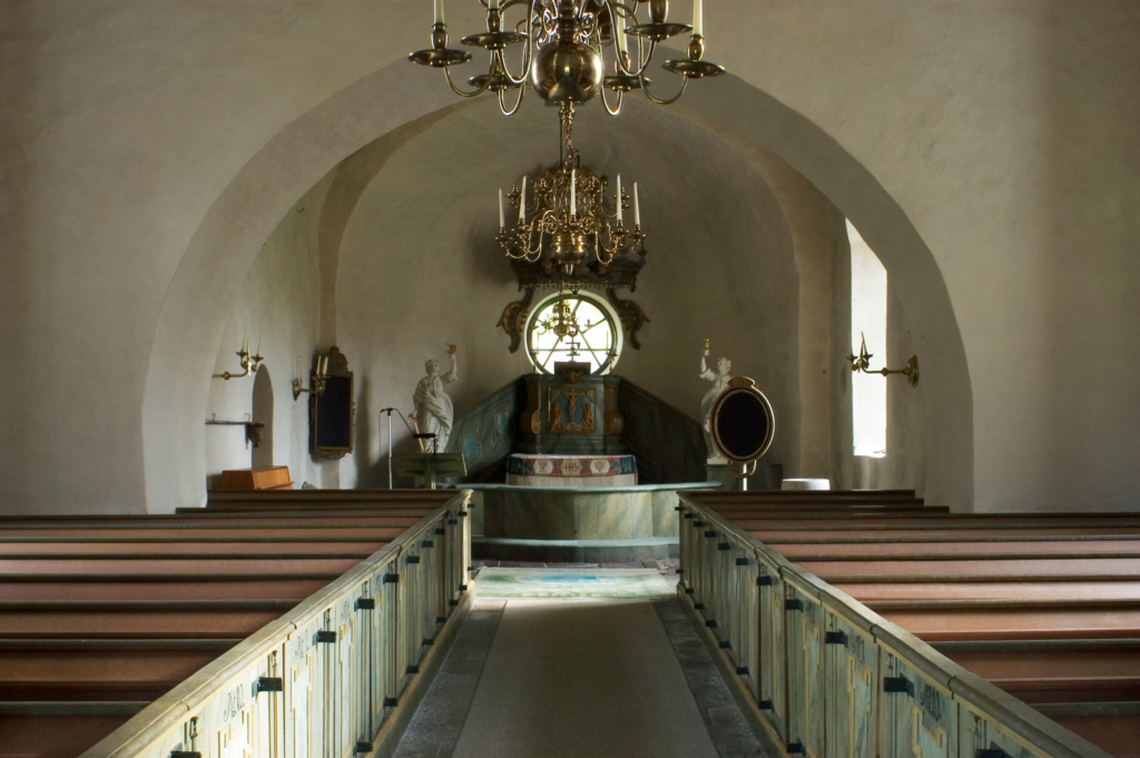 Interiörbild från Markim kyrka.